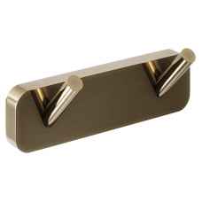 Bradley Brushed Brass Double Robe Hook